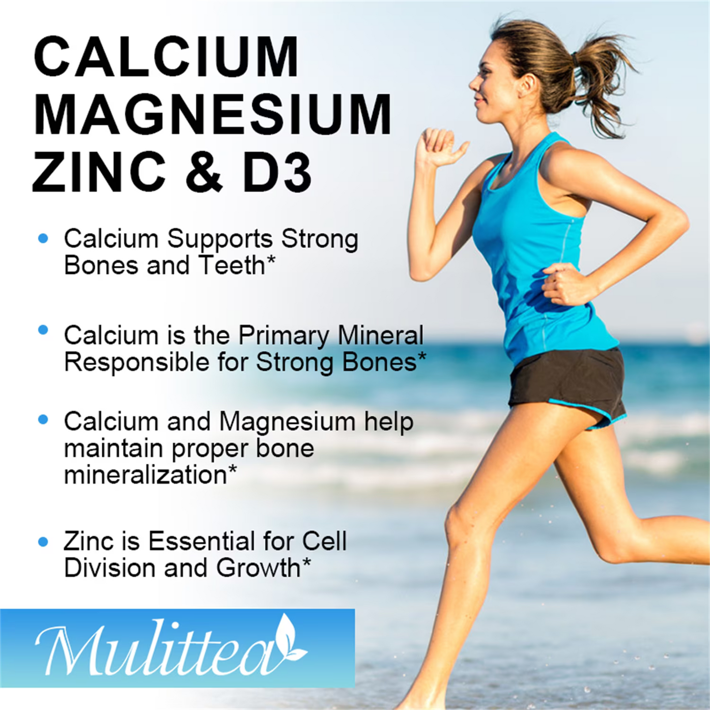 Calcium, Magnesium and Zinc Gummies with Vitamin D3 - Supports Bone Health & Immune Function - Dietary Vitamin Supplements for Women, Men(2 Pack)