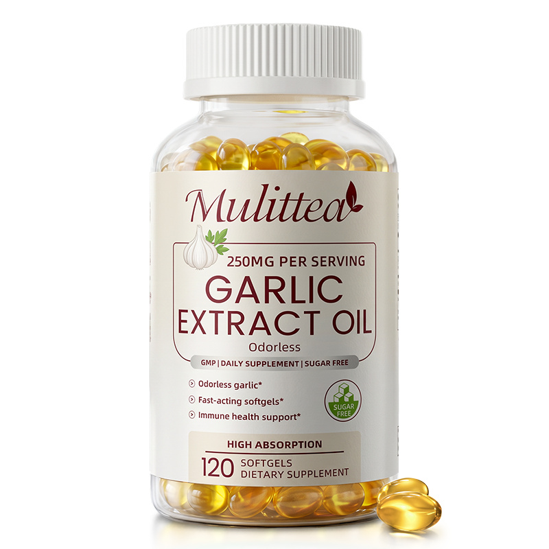Odorless Garlic Extract Oil | 120 Softgels