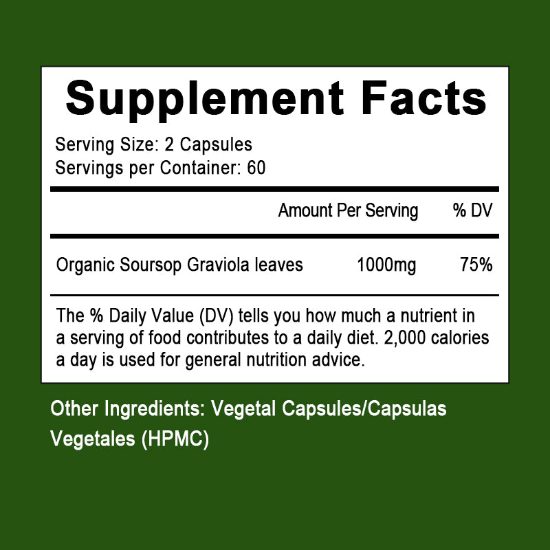 Mulittea Soursop Graviola Capsules – 120 Easy Swallow Softgels