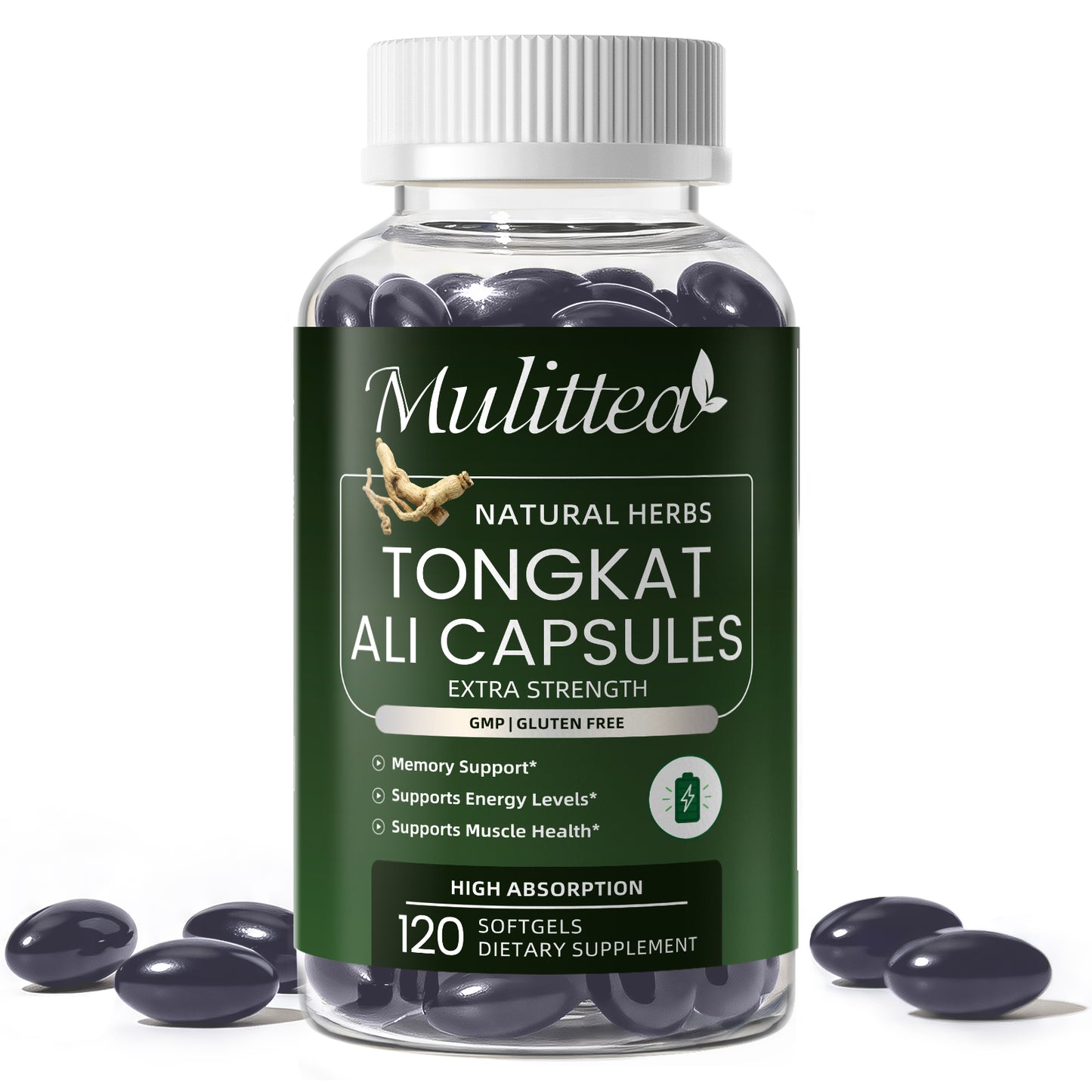 20:1 Tongkat Ali & Ginseng Softgels | 120 Count