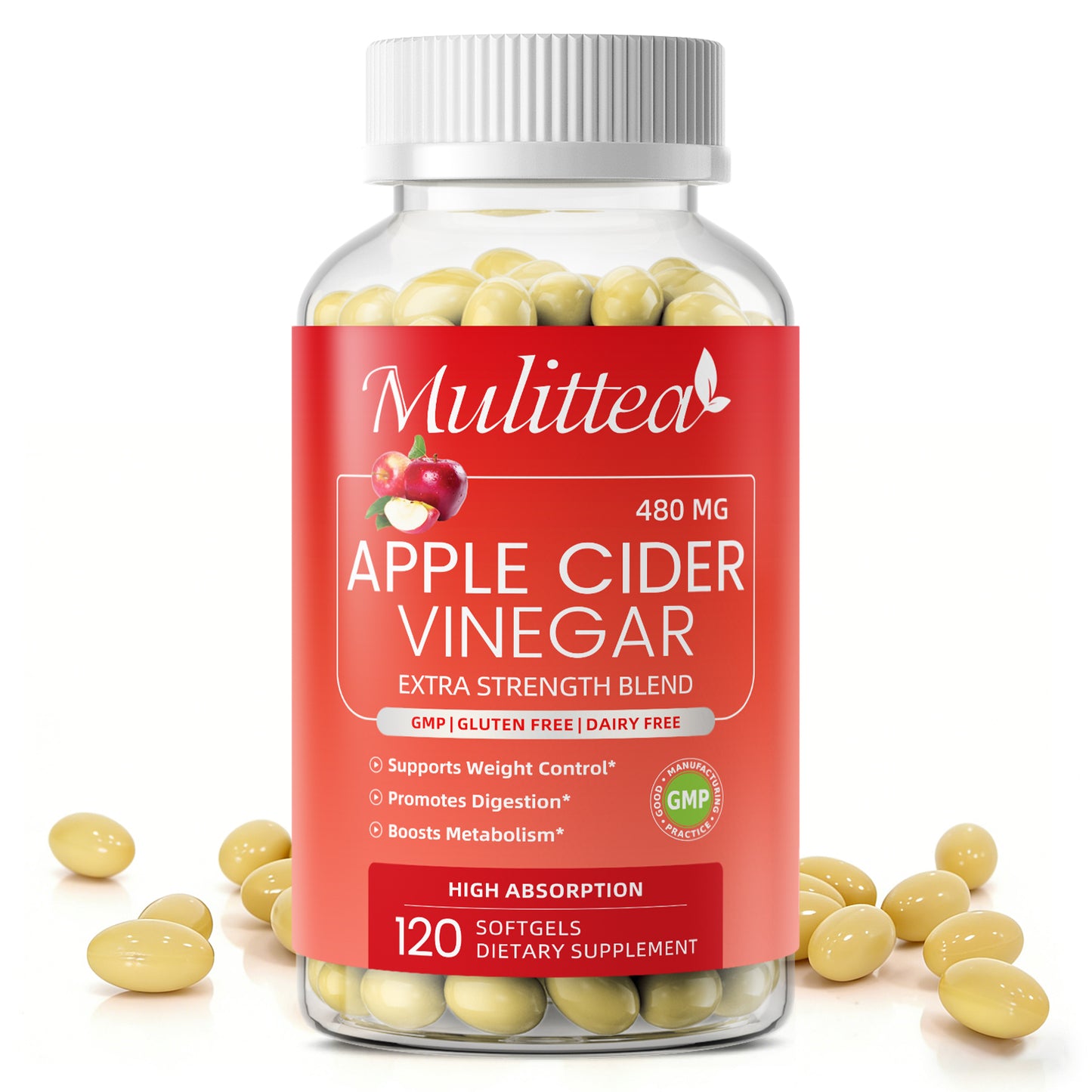 Apple Cider Vinegar Softgels | 120 Count