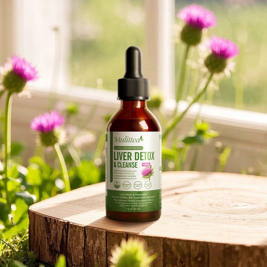 Liver Health Liquid Drops (2 Pack) – Potent Liver Detox & Repair with Artichoke, Milk Thistle (80% Silymarin), Dandelion, Turmeric & Berberine – 21 Herb-Nutrient Blend for Immune & Gut Support