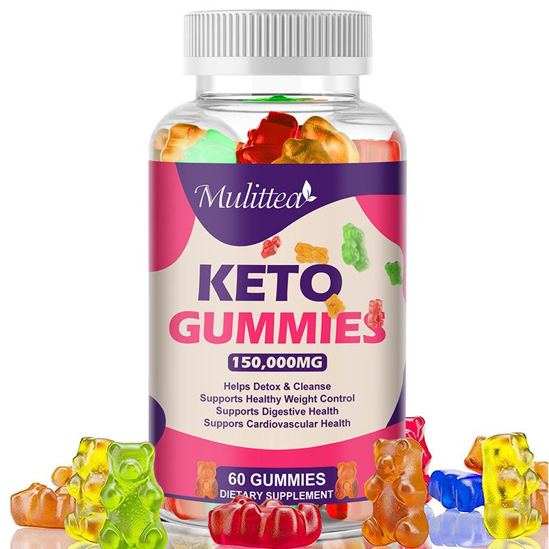 Mulittea Keto ACV Gummies (60 Count) | 150,000mg Strength | Weight Management & Detox Support