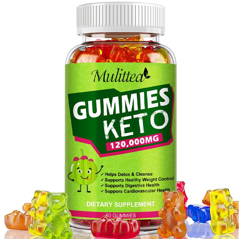 Mulittea Keto ACV Gummies (60 Count) | 120,000mg ACV Strength | Metabolism & Digestion Support