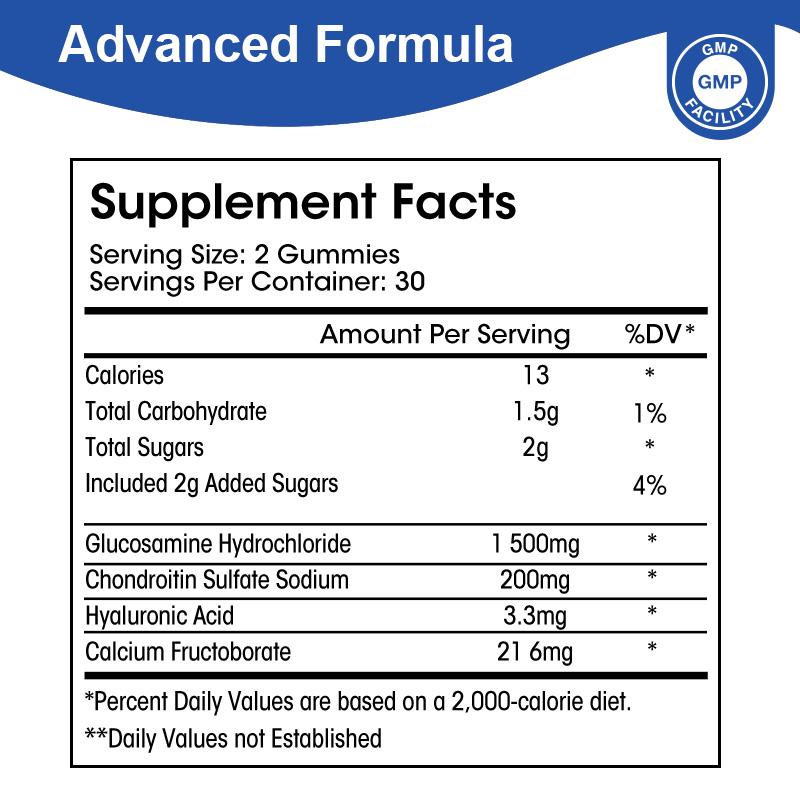 Glucosamine with Chondroitin Supports Occasional Joint Discomfort Relief Helps Inflammatory Response, Antioxidant Properties Supplement for Back, Knees, Hands