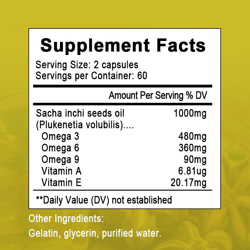 Mulittea Omega 3-6-9 Sacha Inchi Oil Capsules