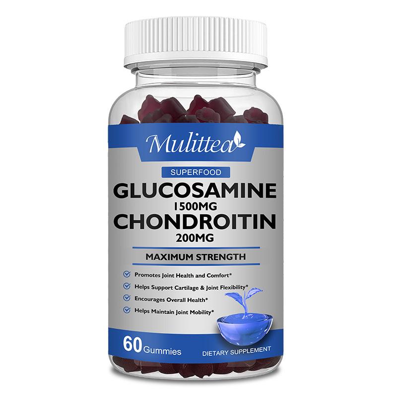 Glucosamine with Chondroitin Supports Occasional Joint Discomfort Relief Helps Inflammatory Response, Antioxidant Properties Supplement for Back, Knees, Hands