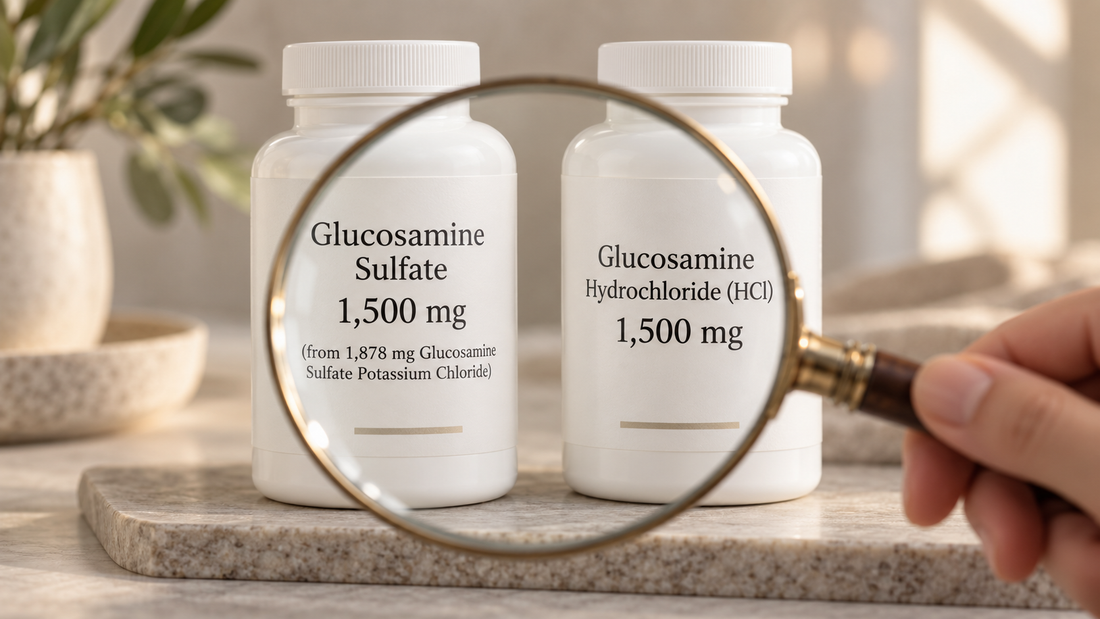 Glucosamine: Sulfate vs Hydrochloride (HCl) — What the Label Math Means