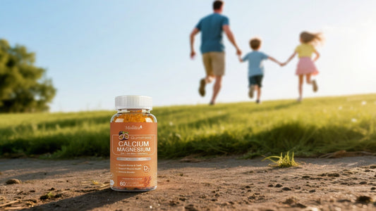 Family taking Magnesium Calcium Zinc Gummies together as part of daily self-care routine