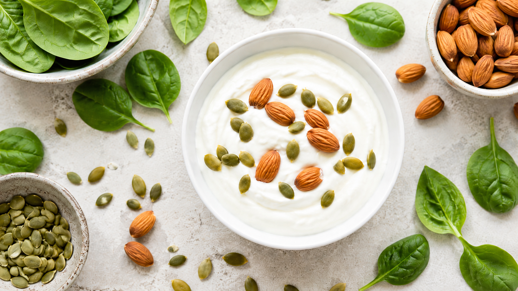 closeup of foods rich in calcium and magnesium.  Pic by mulittea 