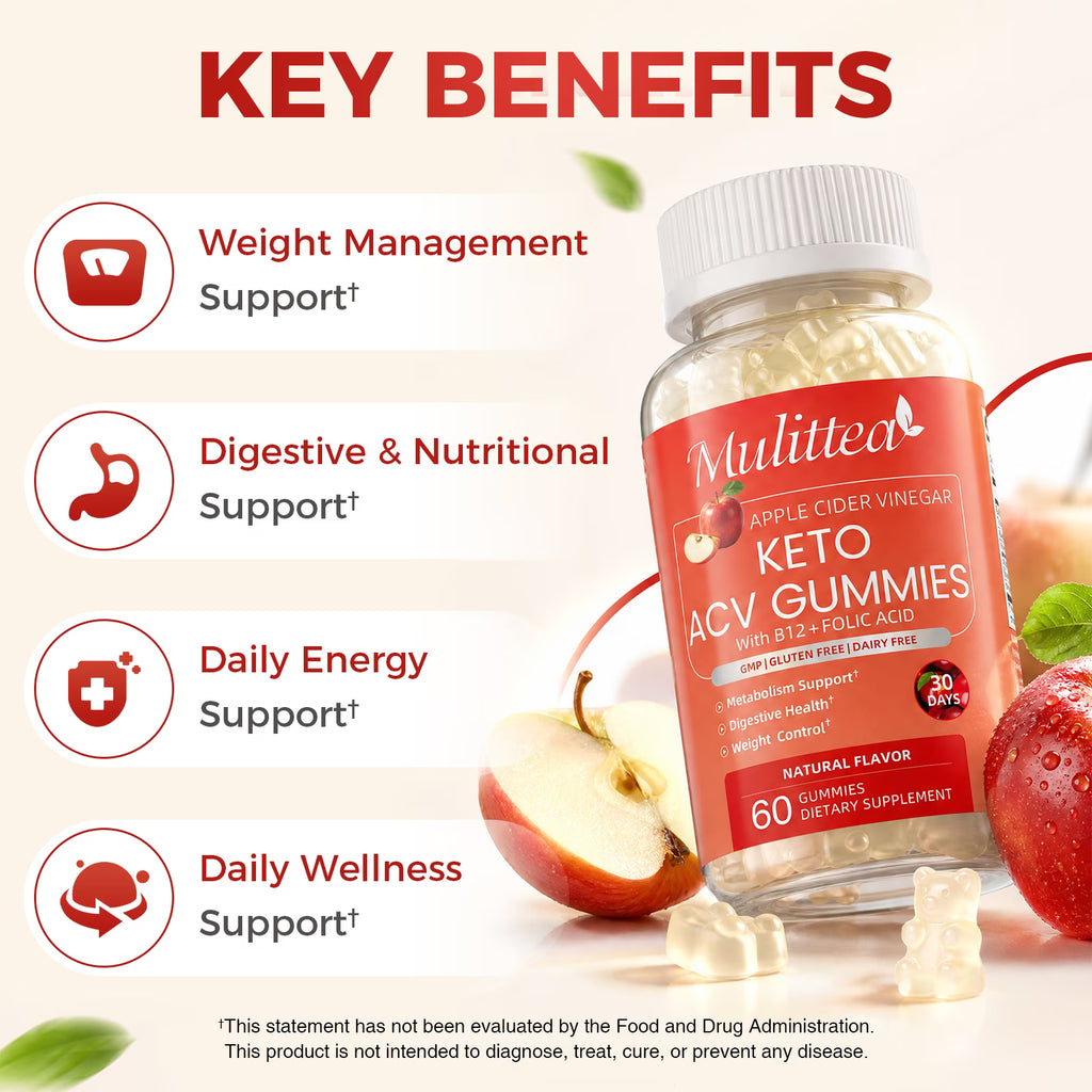 Keto ACV Gummies 60 Count - Supply Dietary Supplement - 500g Per Serving