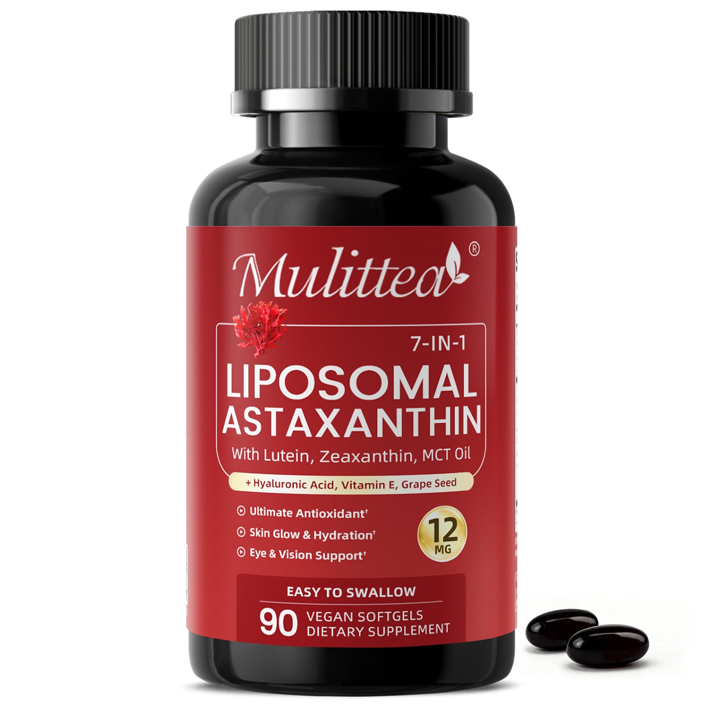 Liposomal Astaxanthin & Hyaluronic Acid | 90 Softgels