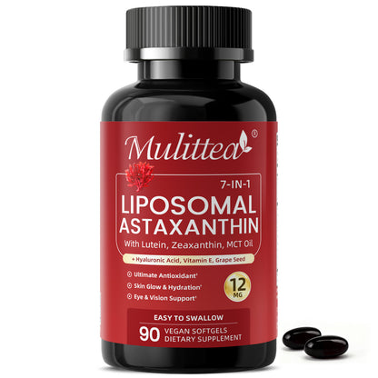 Liposomal Astaxanthin & Hyaluronic Acid | 90 Softgels