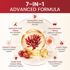 Liposomal Astaxanthin & Hyaluronic Acid | 90 Softgels