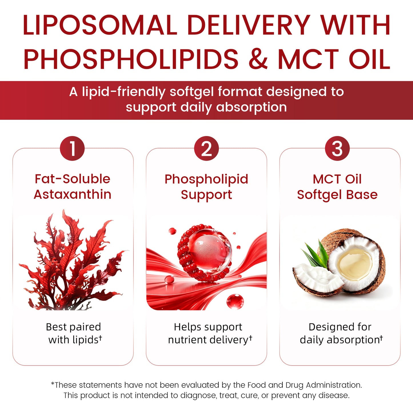 Liposomal Astaxanthin & Hyaluronic Acid | 90 Softgels