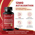 Liposomal Astaxanthin & Hyaluronic Acid | 90 Softgels