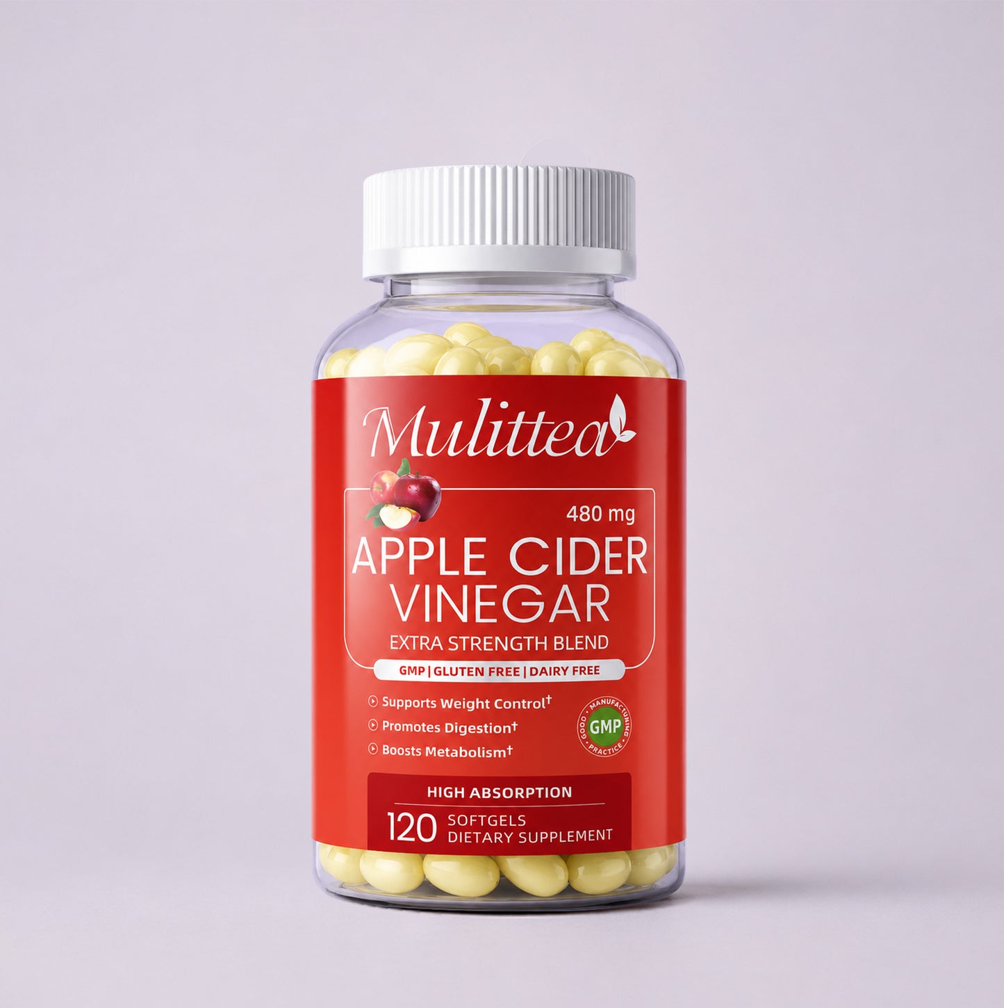 Apple Cider Vinegar Softgels | 120 Count