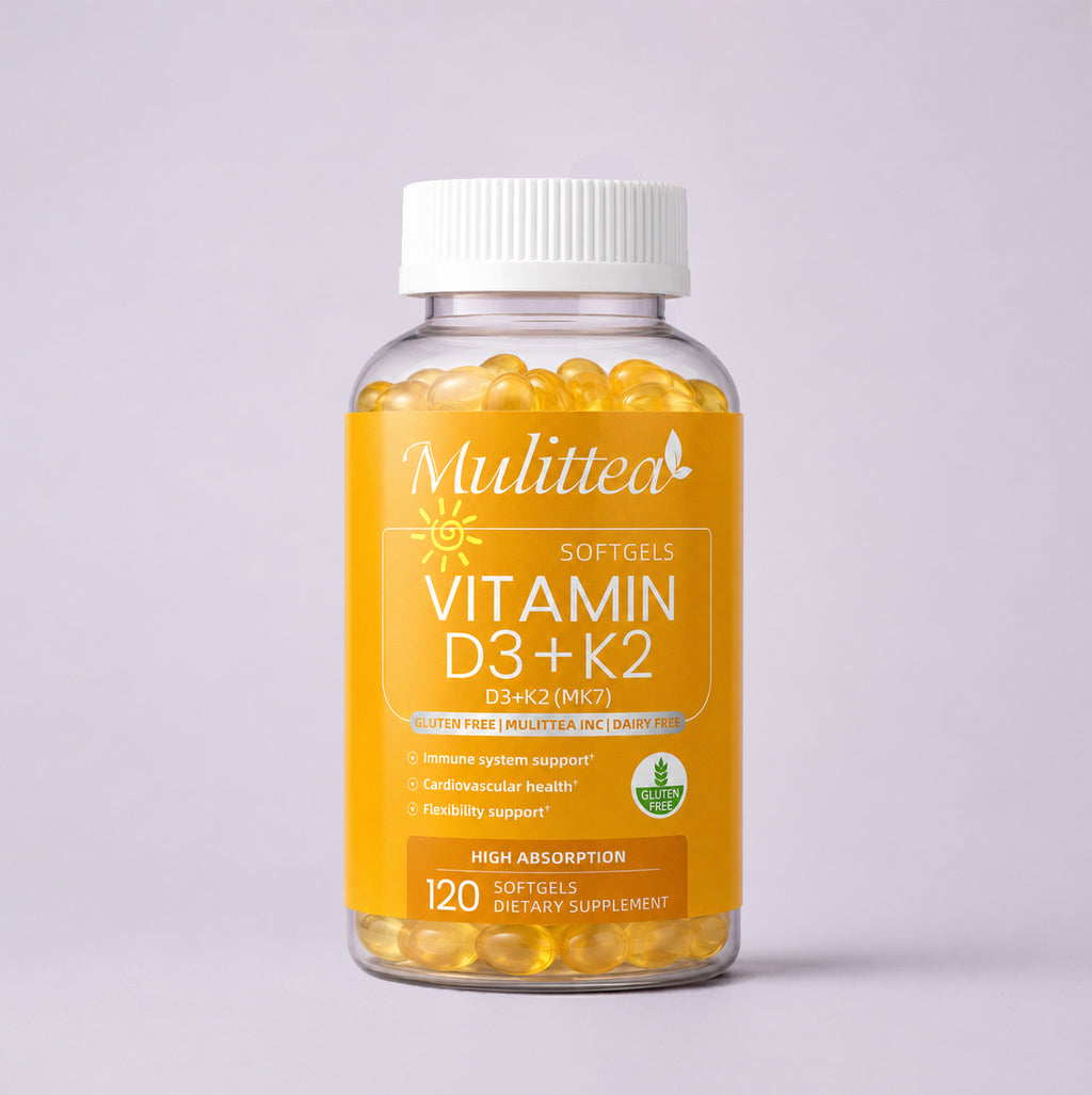 Vitamin D3 + K2 MK7 Softgels | 120 Count