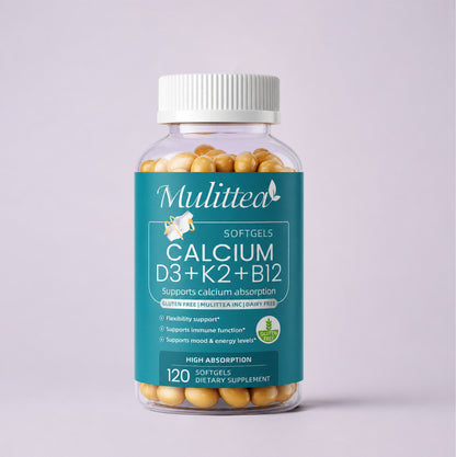 Calcium D3 K2 & B12 Complex | 120 Softgels
