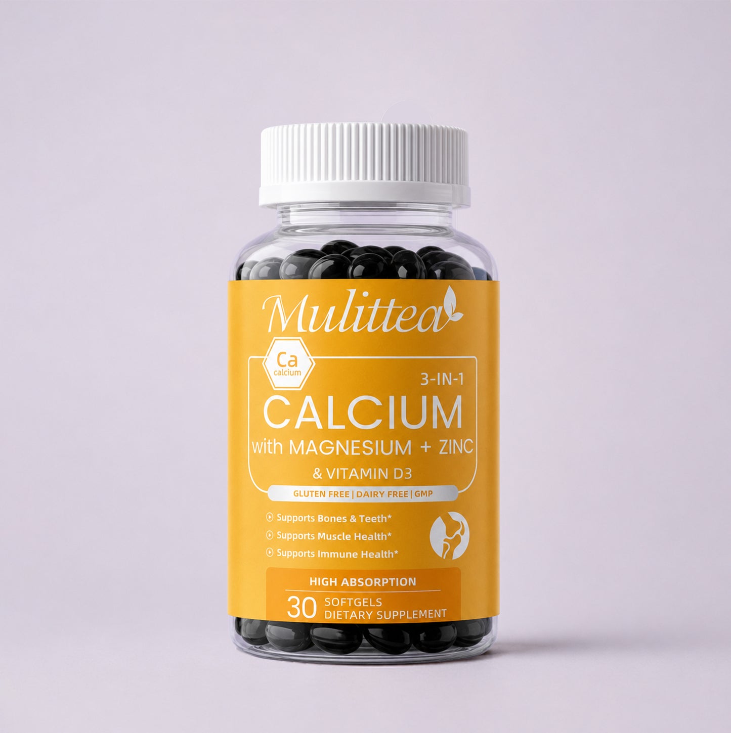 Calcium Magnesium Zinc & D3 Complex | 120 Softgels