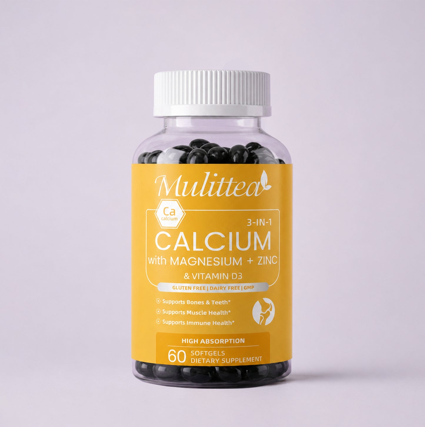 Calcium Magnesium Zinc & D3 Complex | 120 Softgels