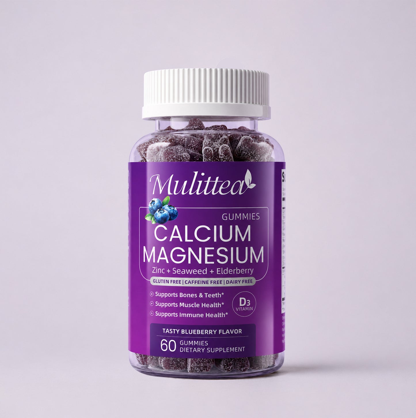 6-in-1 Calcium Magnesium Zinc Gummies| 60 Count