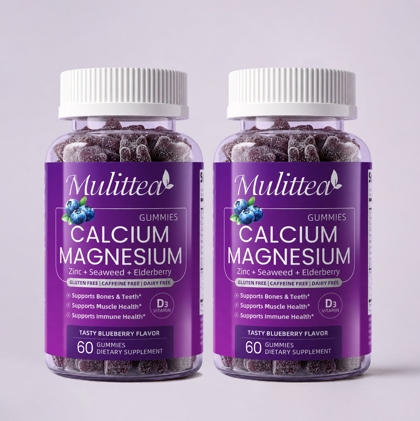 6-in-1 Calcium Magnesium Zinc Gummies| 60 Count