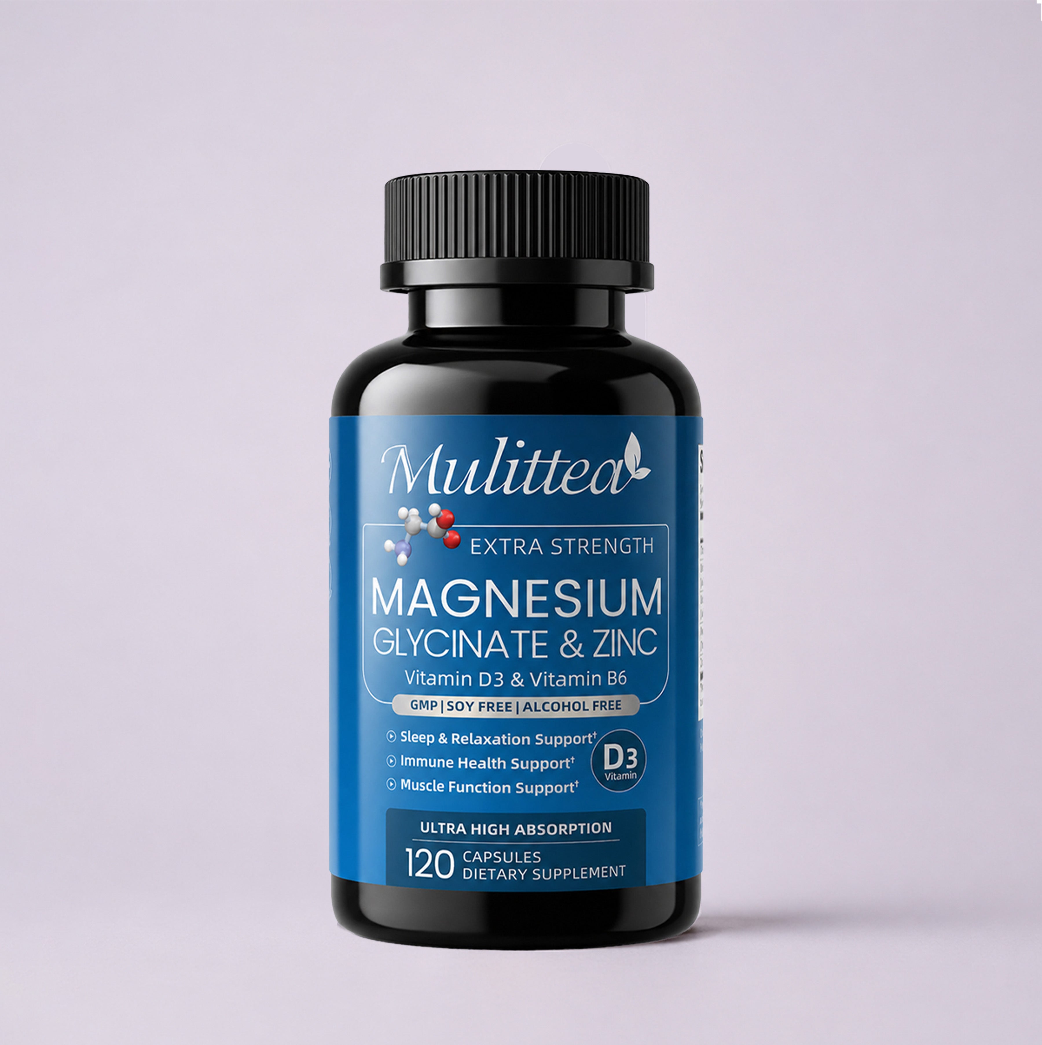 500mg Magnesium Glycinate & Zinc Complex | 120 Capsules