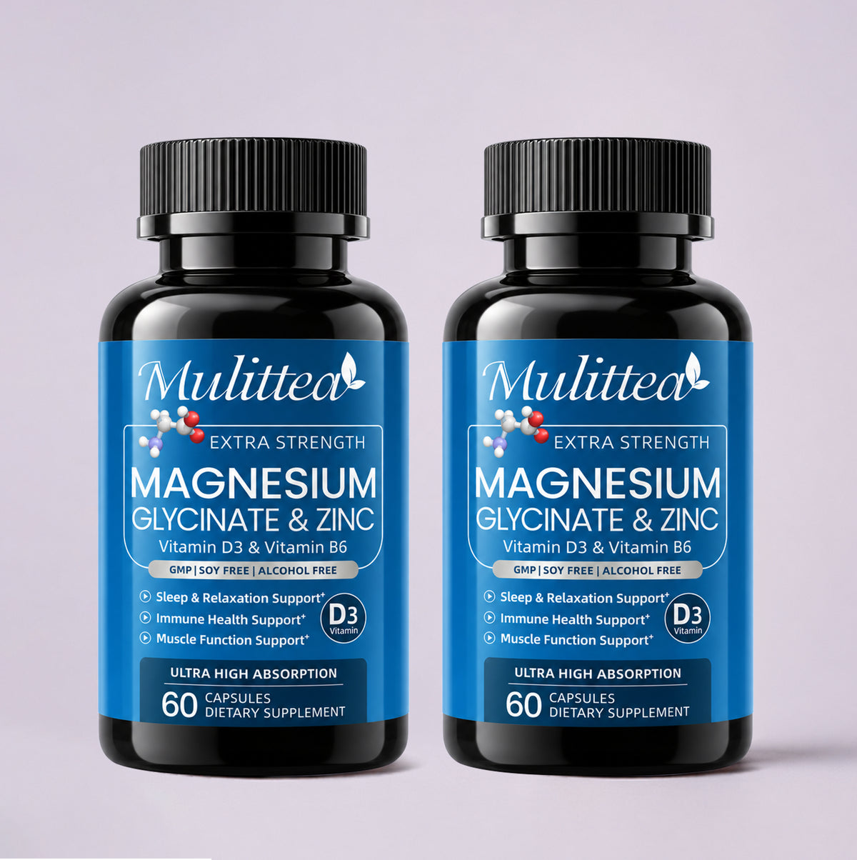 Advanced Magnesium Glycinate & Zinc | 120 Capsules