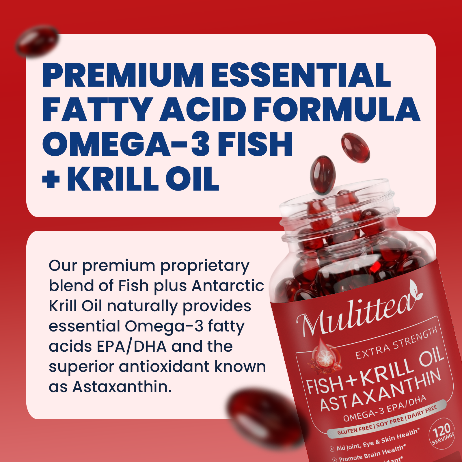 Fish Oil & Krill Oil Omega-3 | 120 Softgels