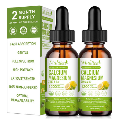 Magnesium Glycinate & Zinc Drops | 2 x 2 fl oz (120ml)