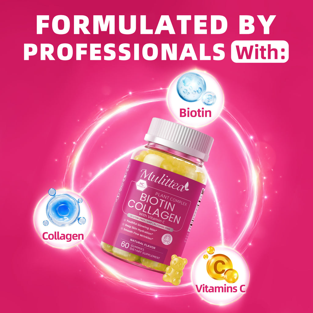 Biotin & Hydrolyzed Collagen Gummies | 60 Count