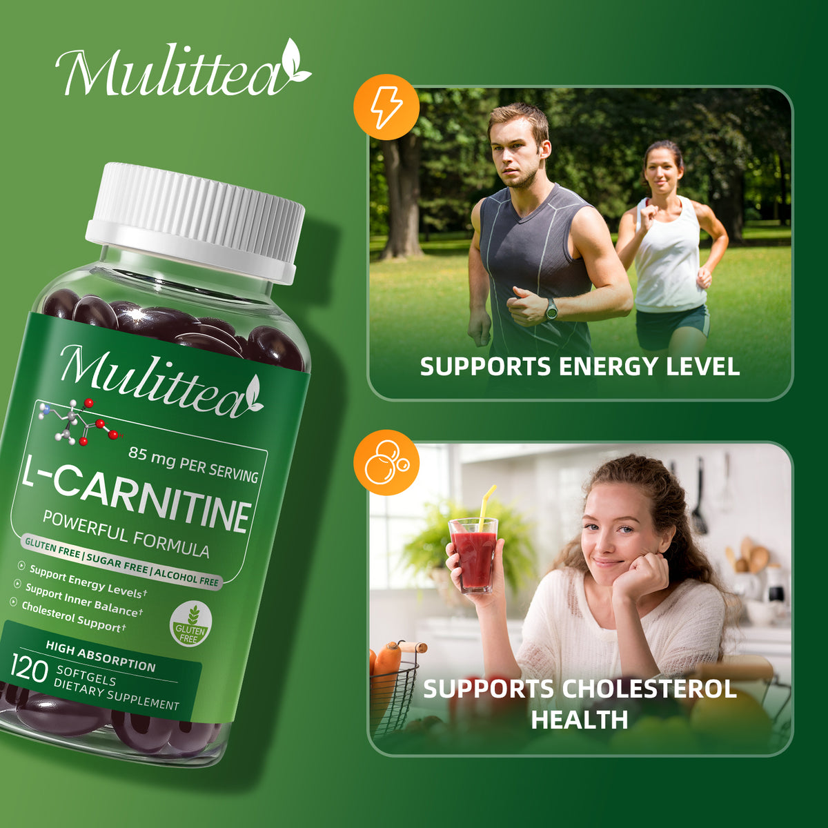 L-Carnitine Tartrate Softgels | 120 Count