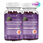 (2 Pack) Mulittea Glucosamine Chondroitin Gummies with MSM & Elderberry for Mobility & Flexibility, Joint Support, Dietary Supplement for Adults, 120 Gummies