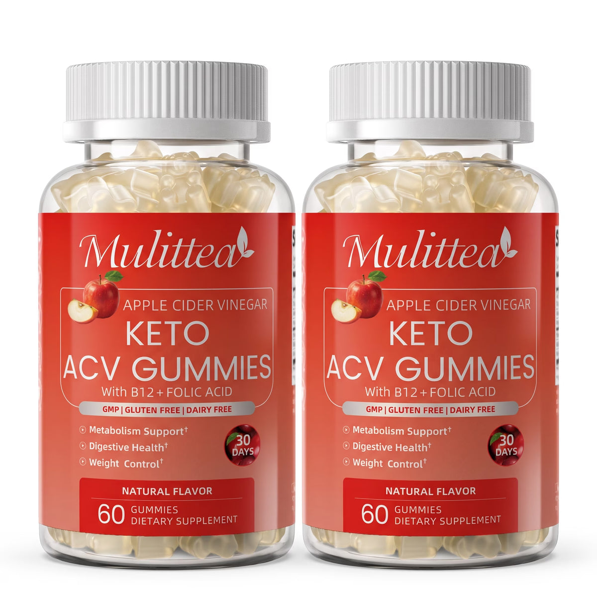 (2 pack)Keto ACV Gummies 60 Count - Supply Dietary Supplement