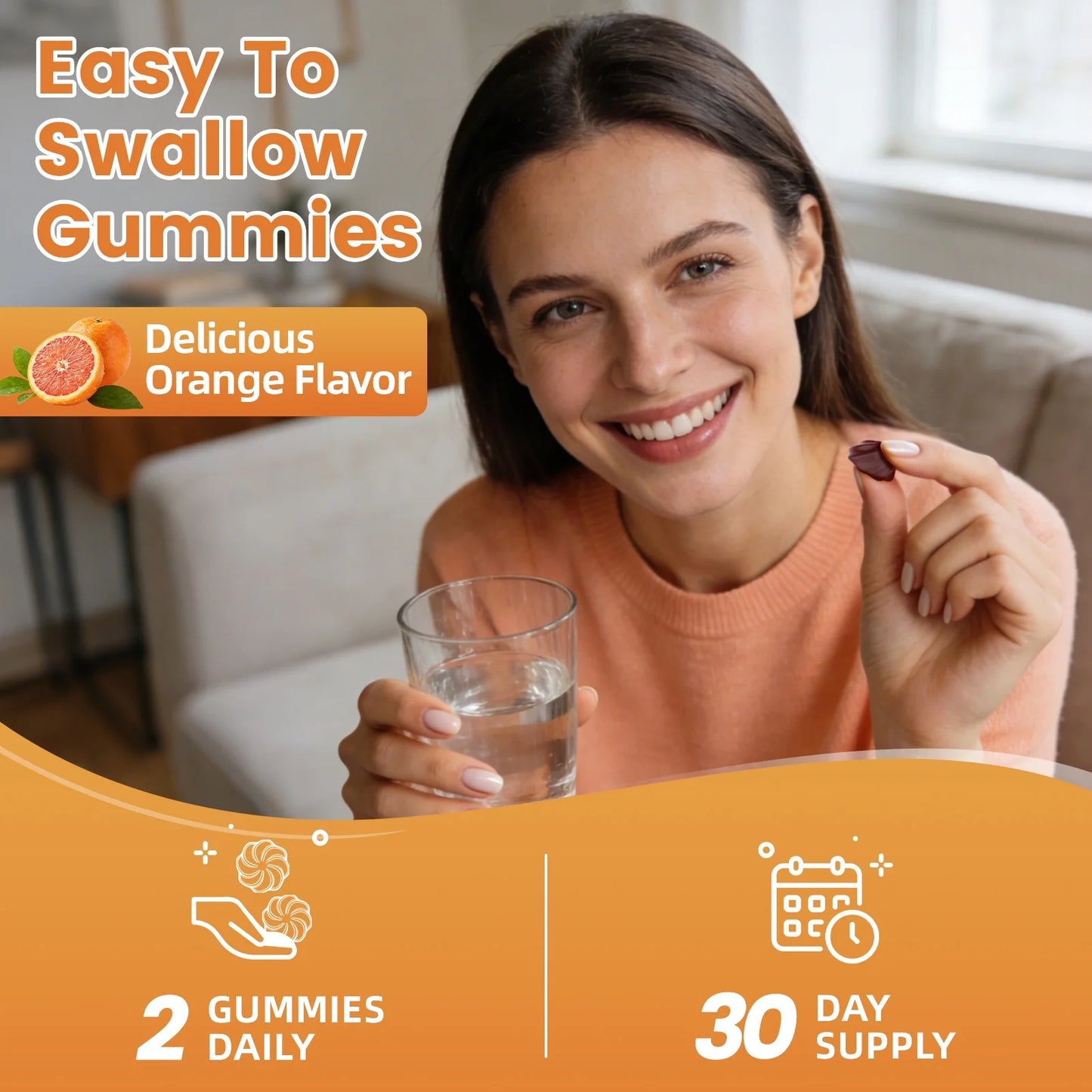 Pumpkin Seed Oil Gummies for Prostate Health, Immune & Urinary Tract Support, Hair & Skin Health - Cold Pressed Pumpkin Seed Oil with Saw palmetto - Vegan, Sugar Free - Orange Flavor, 60 Count