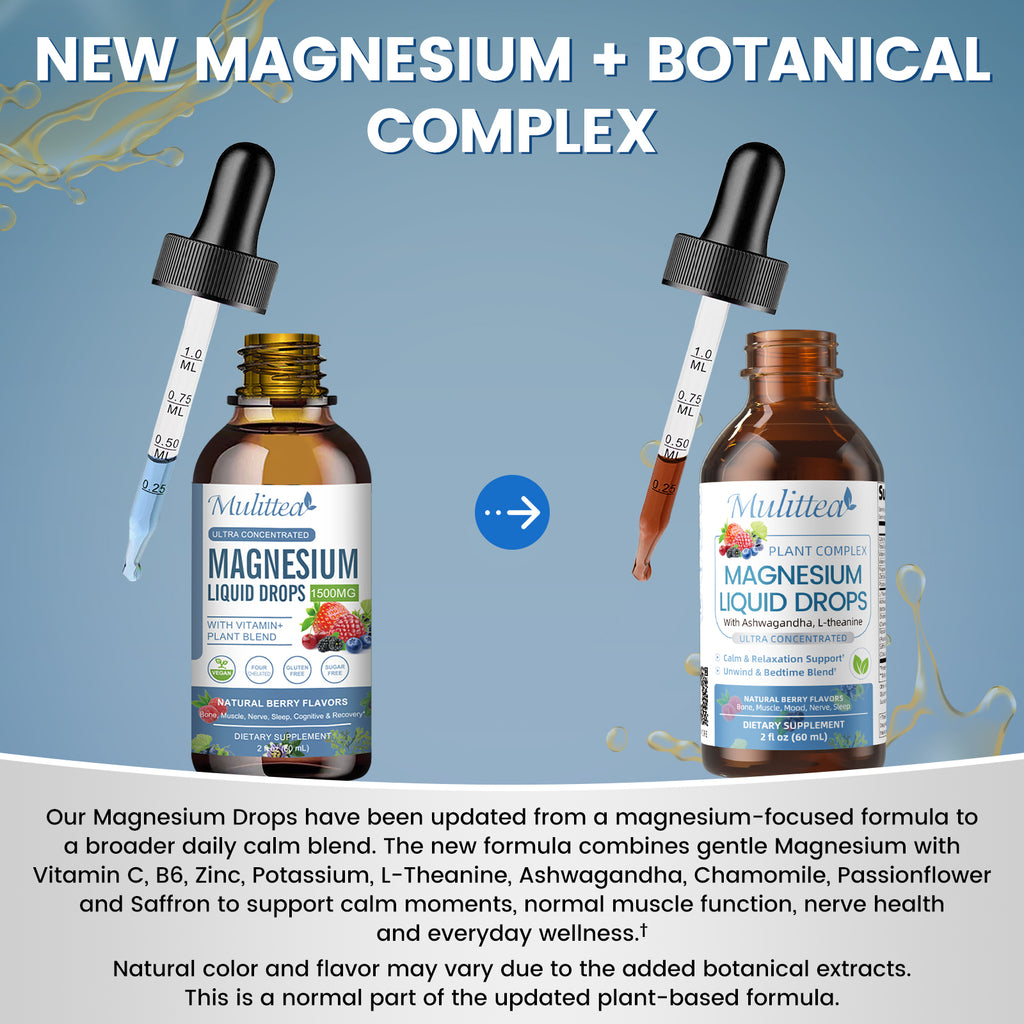 10-in-1 Advanced Magnesium Glycinate Drops | 2 fl oz (60ml)