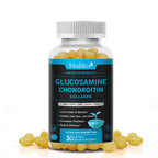 Glucosamine Chondroitin Joint Support Complex with OptiMSM & Collagen Peptides – For Healthy Joints, Hair, Skin & Nails – Gluten Free