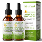 Liquid Calcium Magnesium Zinc Drops with D3 K2, Lemon Flavor | 2 x 2 fl oz (120ml)