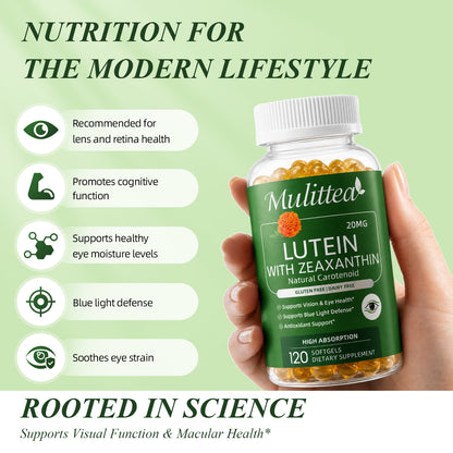 Mulittea® Lutein with Zeaxanthin 20mg Softgels - 120ct
