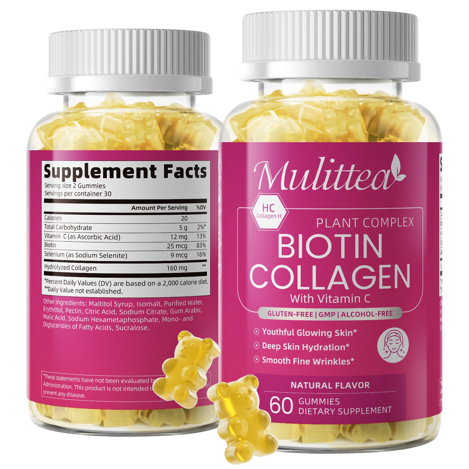 Biotin & Hydrolyzed Collagen Gummies | 60 Count