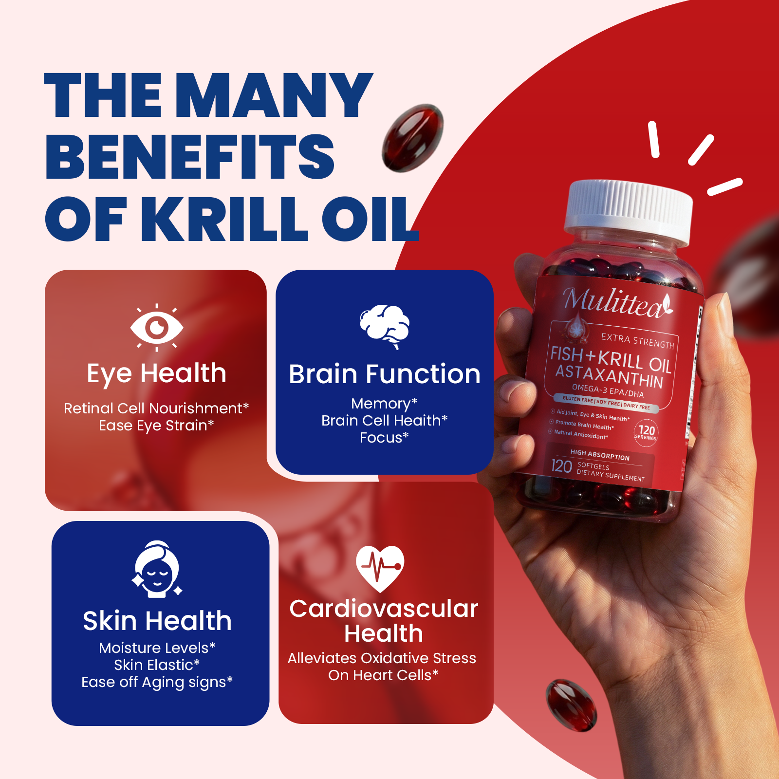 Fish Oil & Krill Oil Omega-3 | 120 Softgels