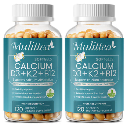Calcium D3 K2 & B12 | 120 Softgels