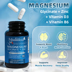 500mg Magnesium Glycinate & Zinc Complex | 120 Capsules