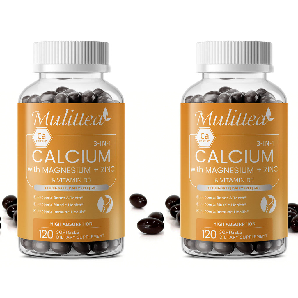 Calcium Magnesium Zinc & D3 Complex | 120 Softgels