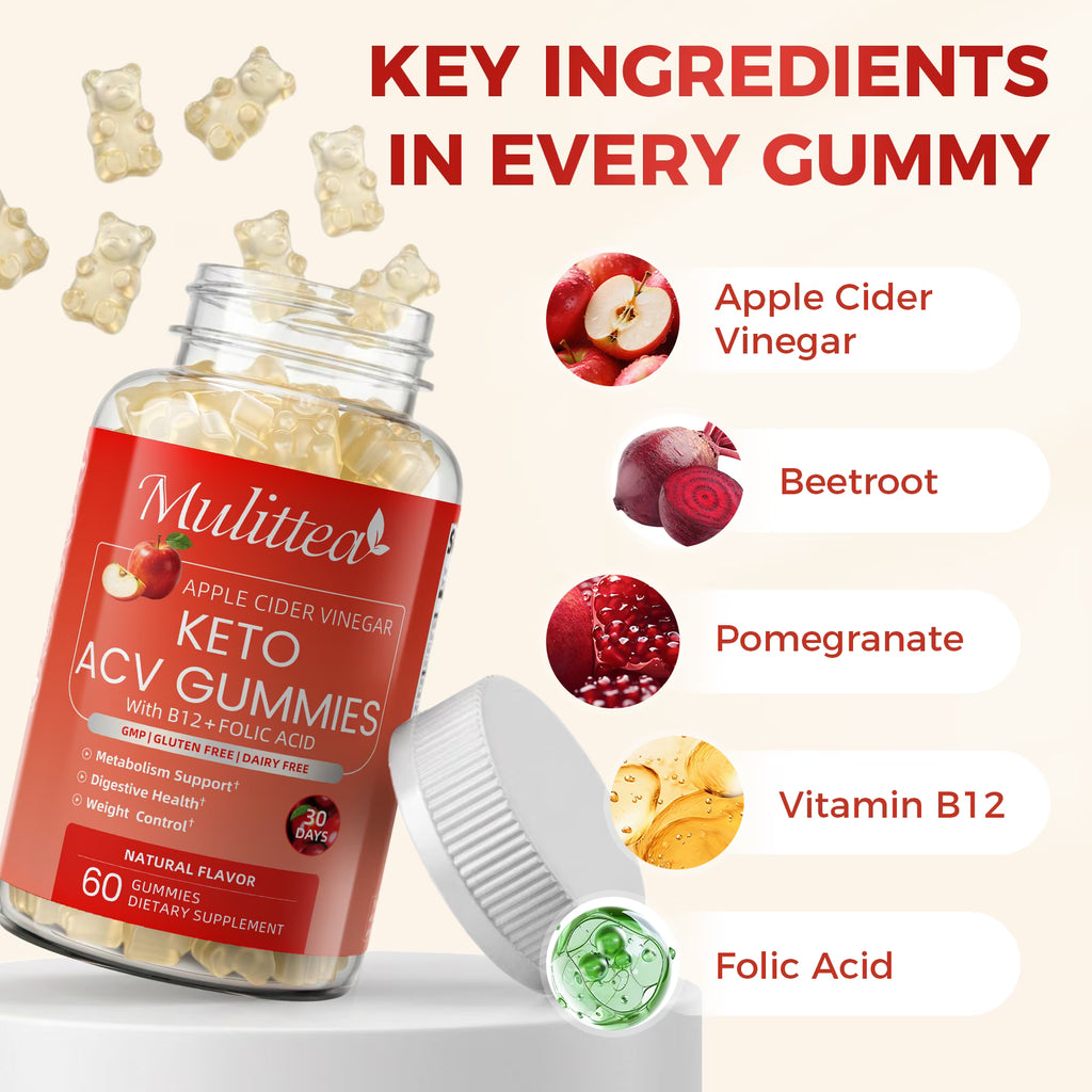Keto ACV Gummies 60 Count - Supply Dietary Supplement - 500g Per Serving
