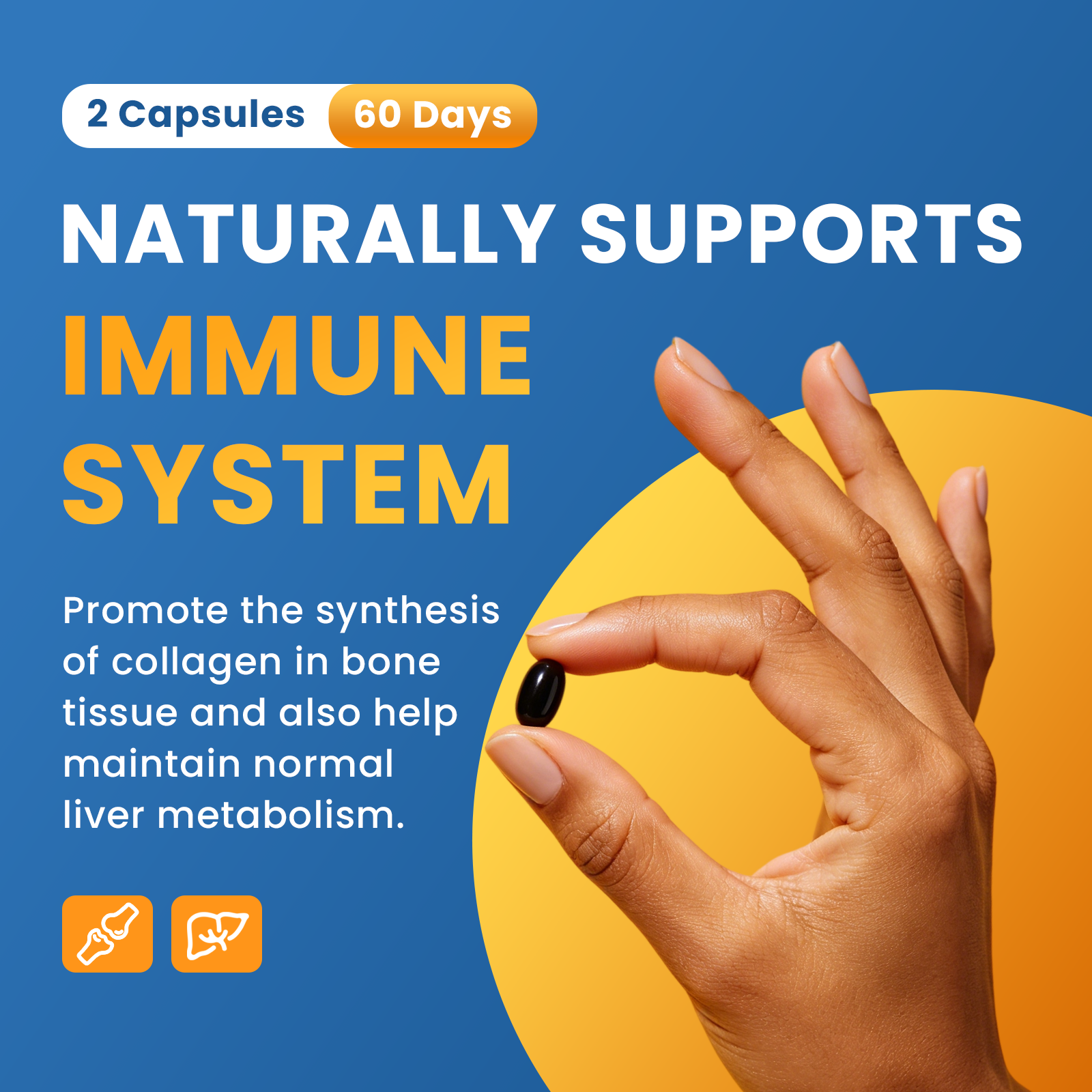 Calcium Magnesium Zinc & D3 Complex | 120 Softgels