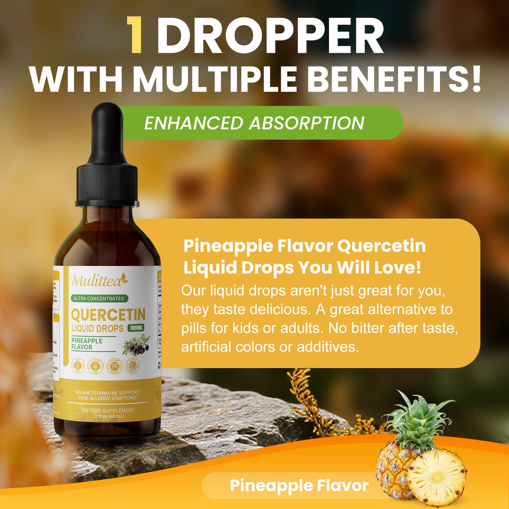 700mg Quercetin & Elderberry Drops | 2 fl oz (60ml)