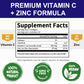 Vitamin C With Zinc Vitamin C 1000mg And Zinc 20mg for Immune Support ,Powerful Antioxidant & Energy Production