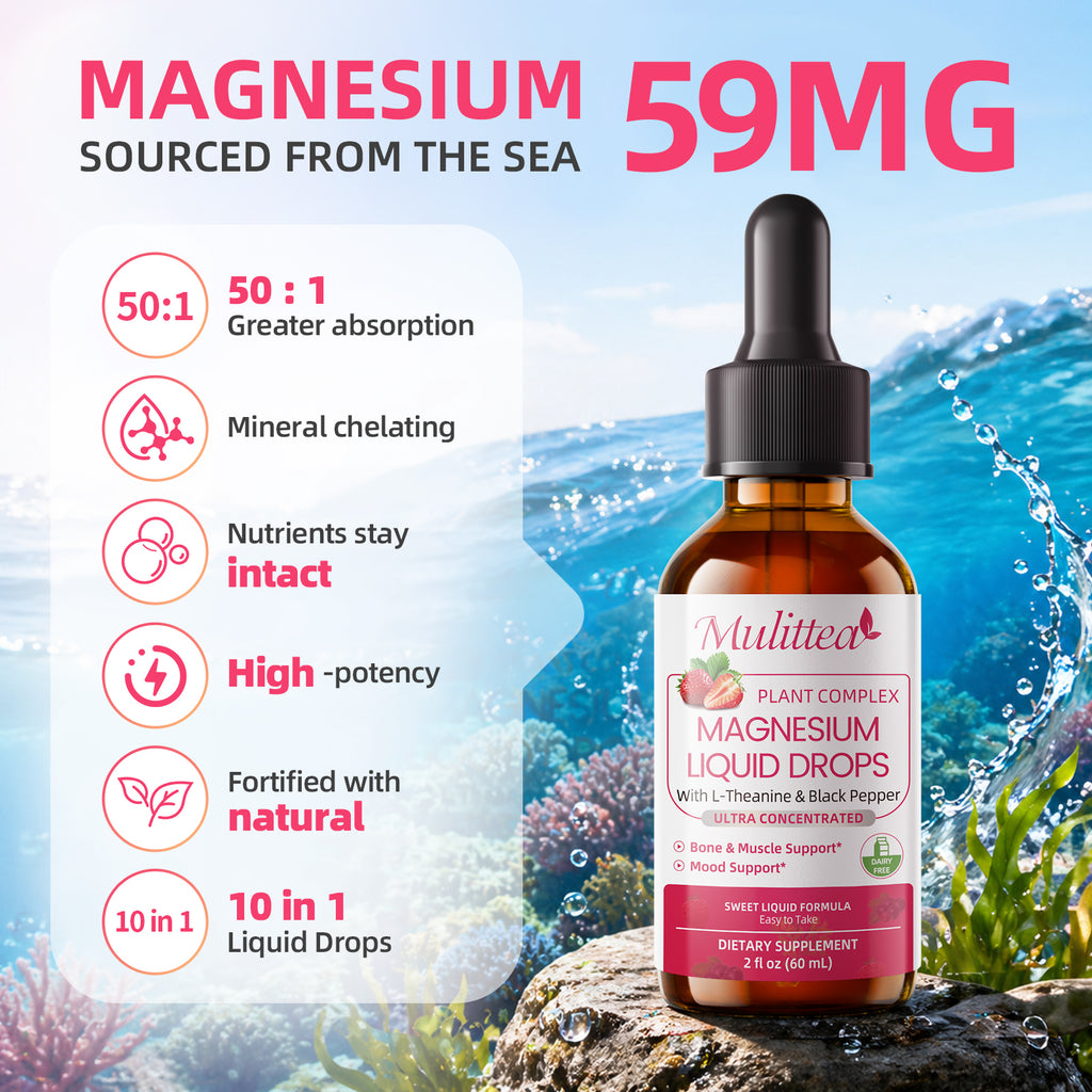 Magnesium Glycinate & L-Theanine Drops | 2 fl oz (60ml)